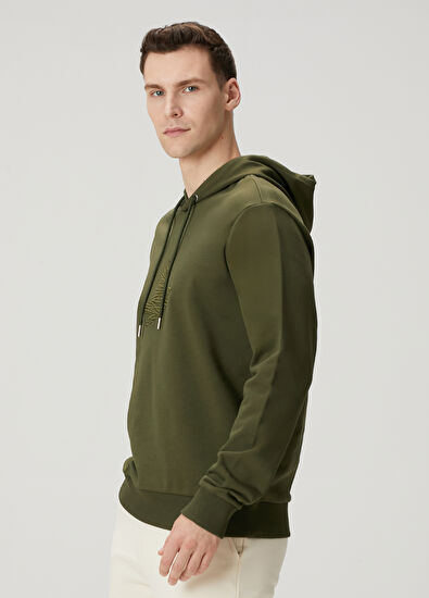 Beymen Club Haki Kapüşonlu Sweatshirt - 3
