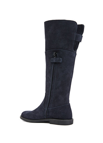 Dolce&Gabbana Mavi Kız Çocuk Süet Çizme - 3