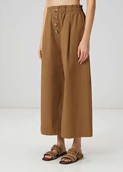 Beymen Club Khaki ruffled pants - 3