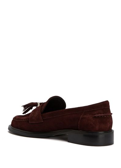 Beymen Club Bordo Püsküllü Kadın Deri Loafer - 3