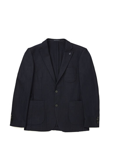 Beymen Club Drop 6 Navy Cashmere Wool Blazer - 11