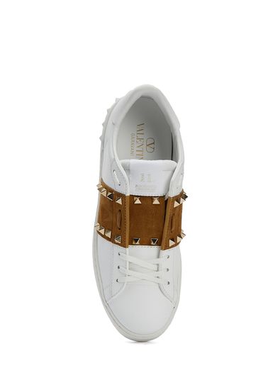 Valentino Garavani Rockstud Untitled White Women's Leather Sneakers - 4