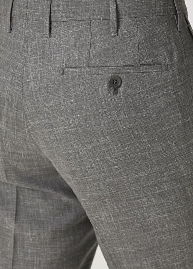 Rota Koyu Gri Yün Pantolon - 5