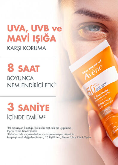 Avene Colour Cream Colour SPF50+ Sunscreen for Dry Skin 50ml - 6