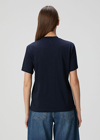 Lacivert T-shirt - Görsel 5