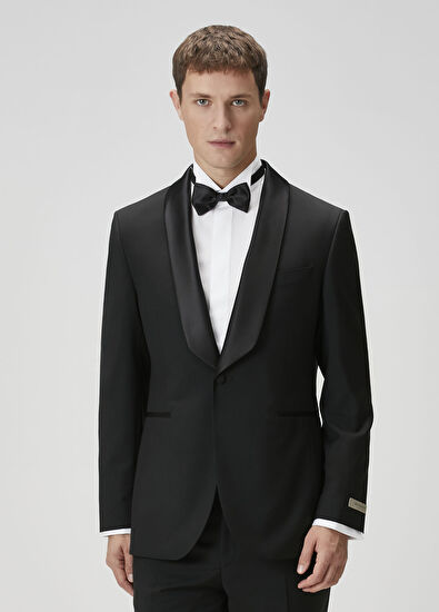 Beymen Collection Black Wool Tuxedo - 4