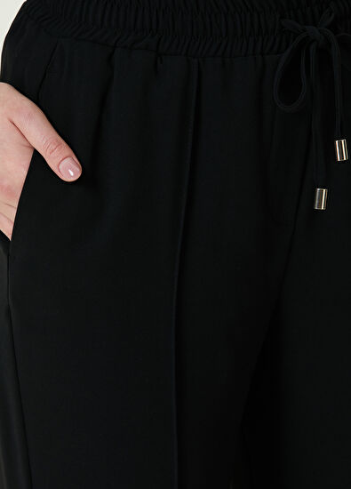 Beymen Club Black Ribbed Pajama Pants - 4