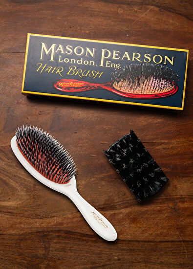 Mason Pearson Junior Bristle Nylon BN2 Ivory Hair Brush - 5