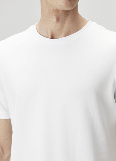 Regular Fit Beyaz T-shirt - Görsel 6