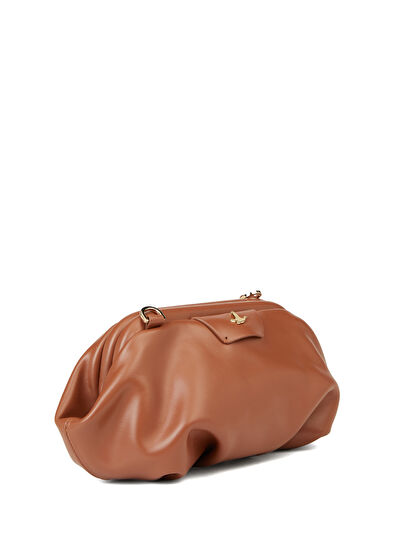 Beymen Club Volume Mini Taba Kadın Deri El Portföyü - 3