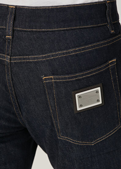 Lacivert Jean Pantolon - Görsel 7