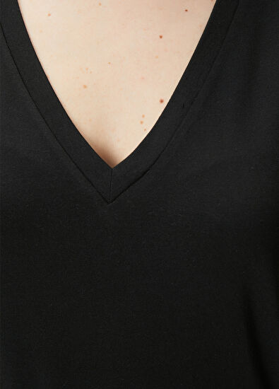 Beymen Club Black Modal T-Shirt - 5