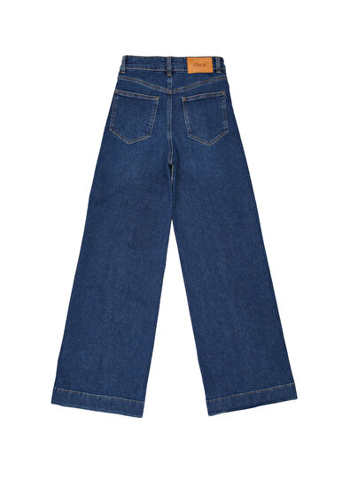 Beymen Club Indigo Wide Leg Jean Pantolon - 6
