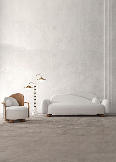 Deekobjects Ear Ekru Ceviz Ayaklı Kanepe - 7