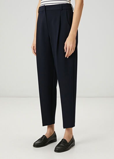 Beymen Club Lacivert Pileli Havuç Pantolon - 3