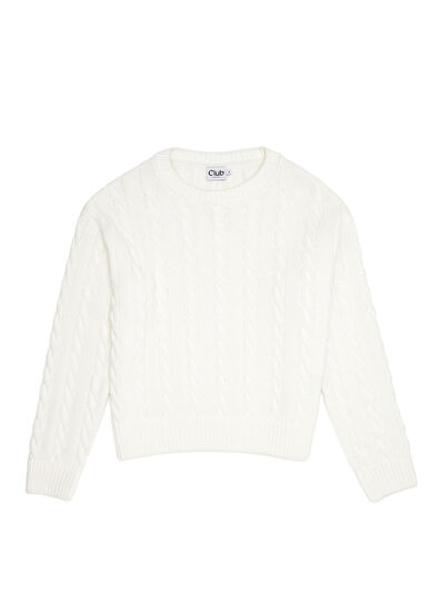 Beymen Club Off-White Cable Knit Sweater - 7