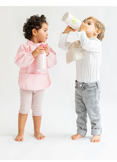 Saro Kedi Figürlü Yeşil Paslanmaz Çelik Pipetli Termos Suluk 350 ml - 4