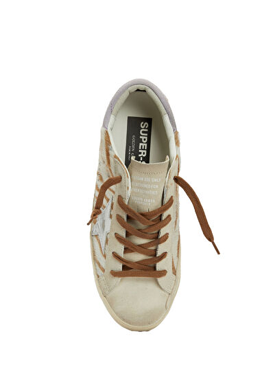 Golden Goose Super Star Zebra Print Women's Leather Sneakers - 4