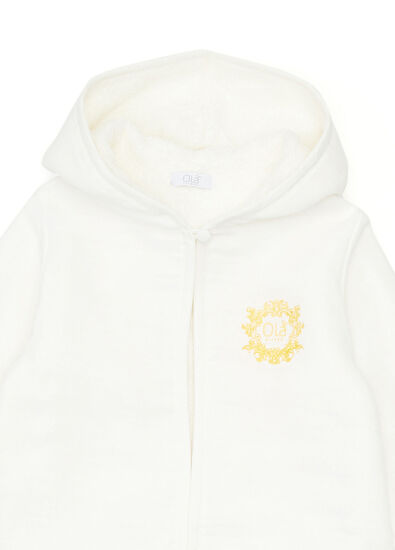 Ola Babies White Bamboo Muslin Children's Bathrobe - 5