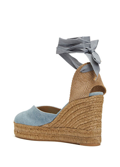 Chiara Açık Mavi Kadın Organik Pamuk Espadril - Görsel 4