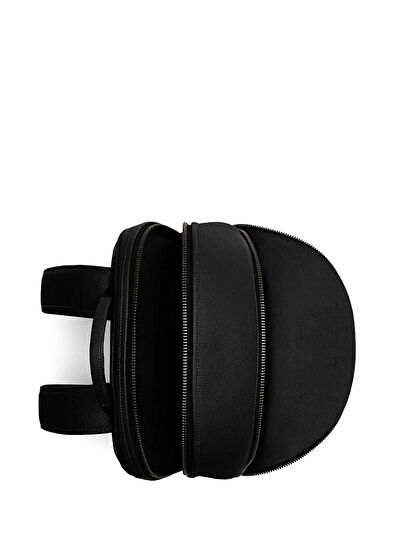 Siyah Erkek Deri Sırt Çantası - Görsel 6