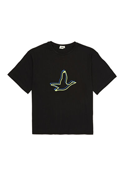 Beymen Club Siyah Logo Baskılı T-shirt - 7