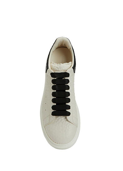 McQueen Oversized Kırık Beyaz Erkek Deri Sneaker - 4