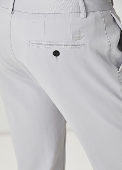 Beymen Club Light Grey Waist Corded Diagonal Sports Trousers - 5