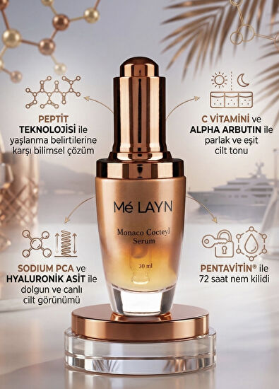 Melayn Monaco Cocktail Anti-Aging Moisturizing Repair Skin Serum 30 ml - 4