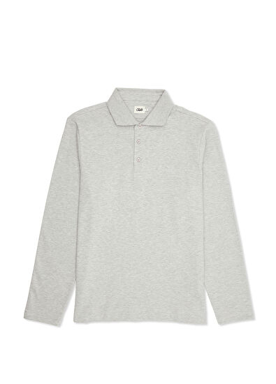Beymen Club Comfort Fit Grey Polo Sweatshirt - 7
