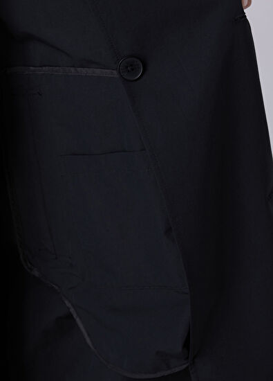 Beymen Club Black Detachable Vest Double-Breasted Top Coat - 10