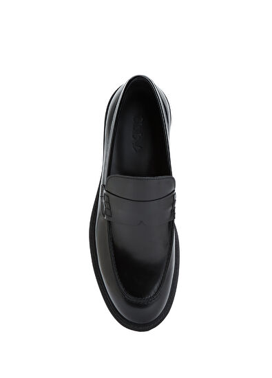 Beymen Club Black men's leather loafer - 4
