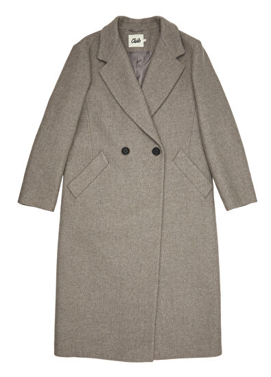 Beymen Club Vizon Kruvaze Yün Palto - 7