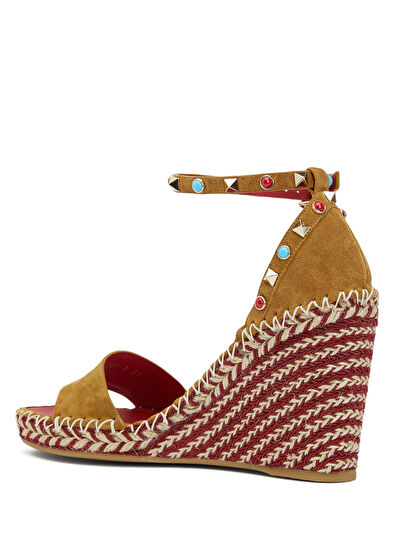 Bej Kadın Süet Espadril - Görsel 4