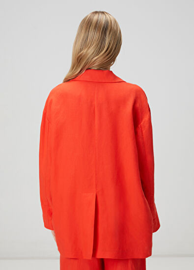 Beymen Club Kırmızı Keten Ceket - 5