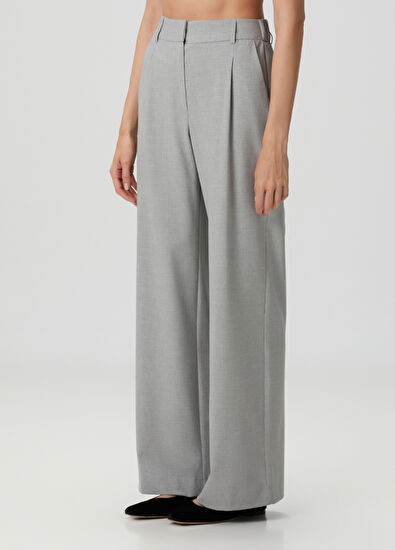 Beymen Club Gri Geniş Paça Pantolon - 3