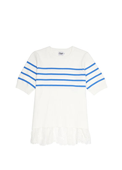Beymen Club Blue White Striped Sweater - 7