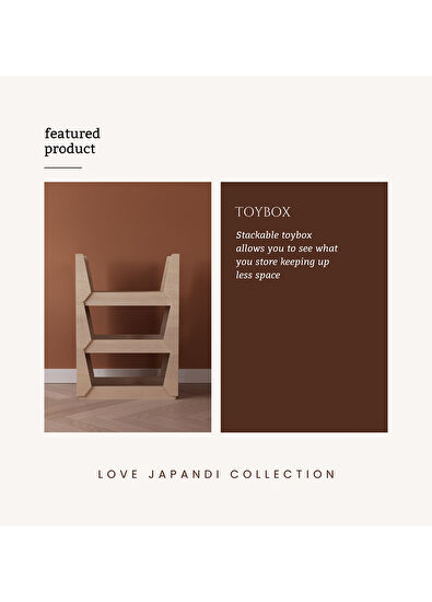 Lil'Gaea Japandi Toy Box - 5