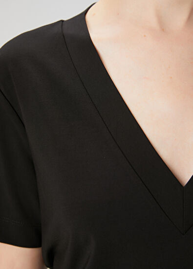 Beymen Club Black Basic T-Shirt - 5