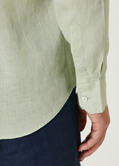 Beymen Club Comfort Fit Cagla Linen Shirt - 7