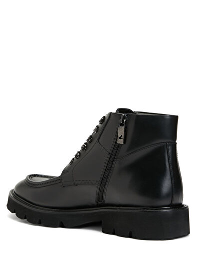 Beymen Club Black Men's Leather Boots - 3