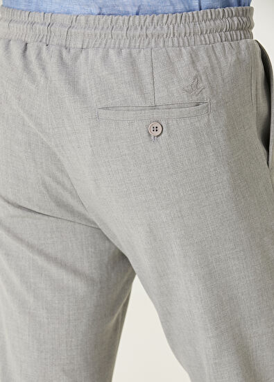 Beymen Club Açık Gri Beli Büzgülü Pantolon - 5