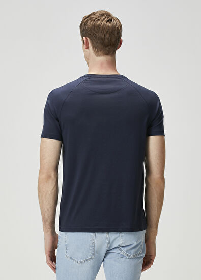 Beymen Club Lacivert Reglan Kollu Logolu T-shirt - 4