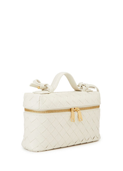 Bang Bang Vanity Gold Krem Kadın Deri Çanta - Görsel 4