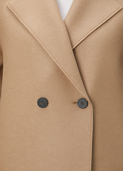 Harris Wharf London Ten Double-Breasted Wool Coat - 5