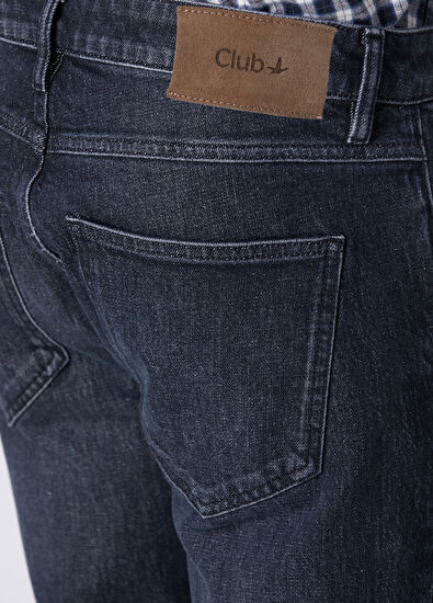 Beymen Club Slim Fit Dark Wash Navy Blue Jeans - 5