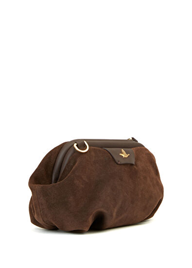 Beymen Club Volume Mini Kahverengi Kadın Deri El Portföyü - 3