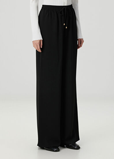 Beymen Collection Siyah Krep Pijama Pantolon - 3