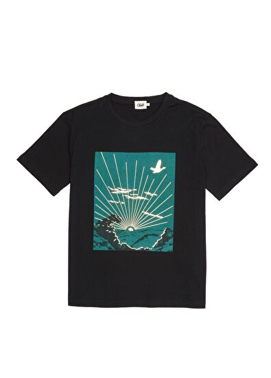 Beymen Club Black Printed T-Shirt - 7