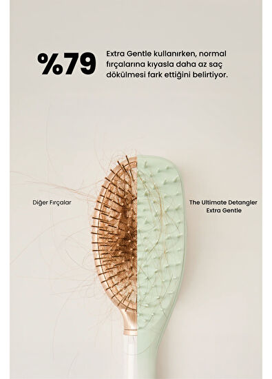 Tangle Teezer Tud Extra Gentle Eucalyptus Green Hair Brush - 6